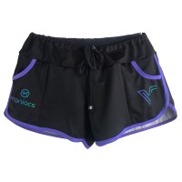 SHORTS MANIACS VINI FONT - PRETO E ROXO